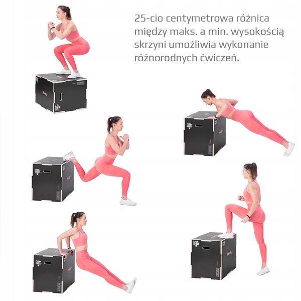 DSC02 SKRZYNIA PLYOMETRYCZNA WZMOCNIONA 750x600x500MM HMS Marka HMS