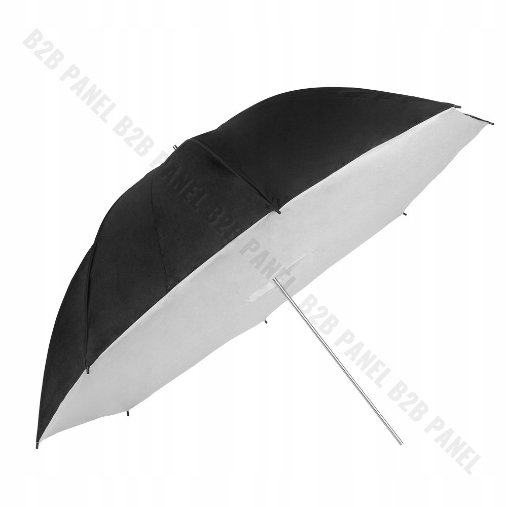 GlareOne Parasolka Softbox 90 cm srebrna z dyfuzorem do lamp błyskowych