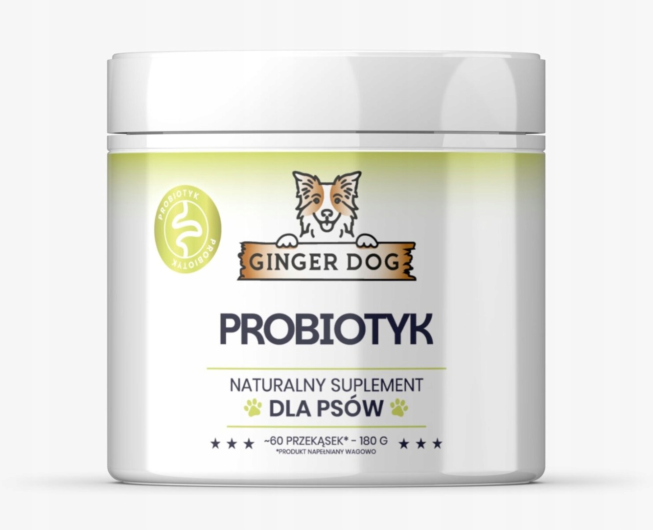 Ginger Dog Probiotikum zdravé střevo, zdravý pes, pamlsky 180 g