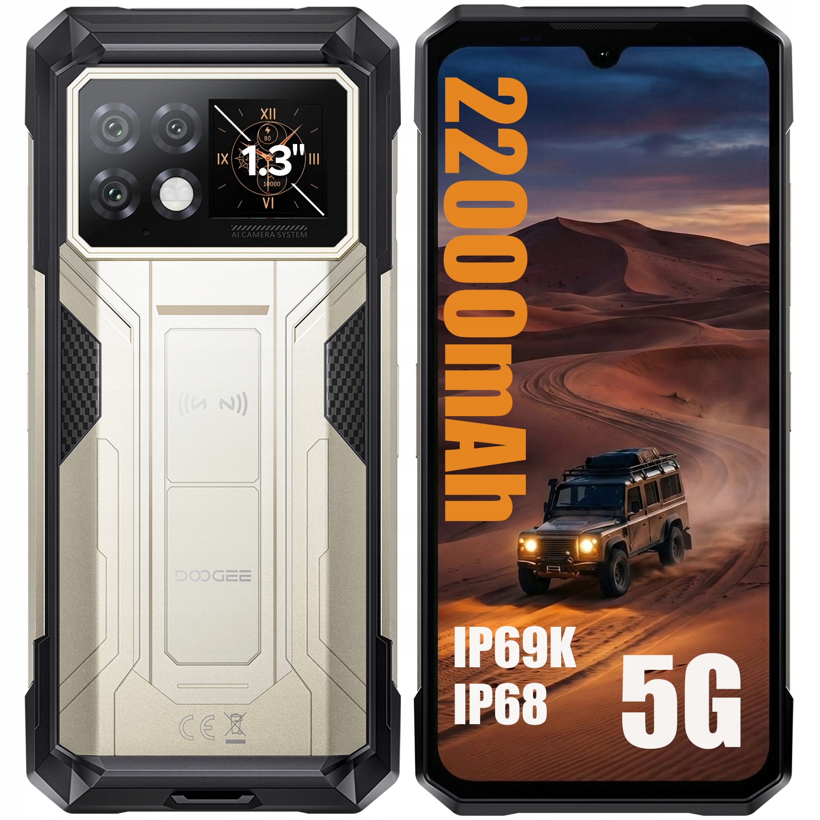 Smartfón Vojenský pancier Doogee S200MAX 5G 16/512GB Nfc Dual Sim Android