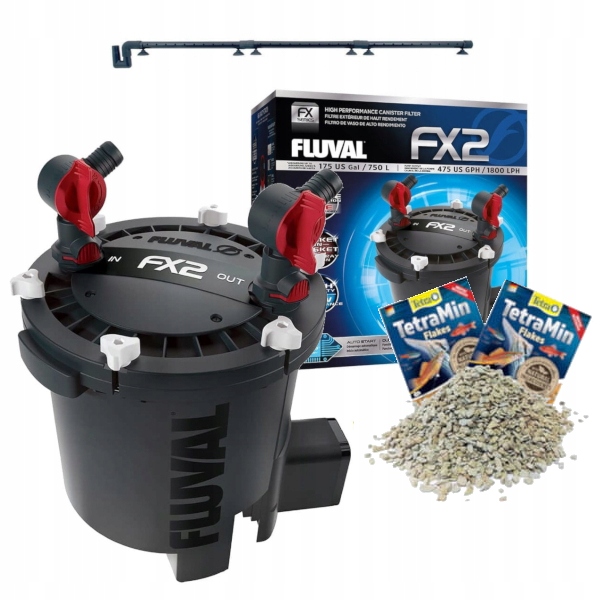 Levně Fluval FX-2 vnější filtr pro akvárium 750L náplně dešťová sprcha dárek