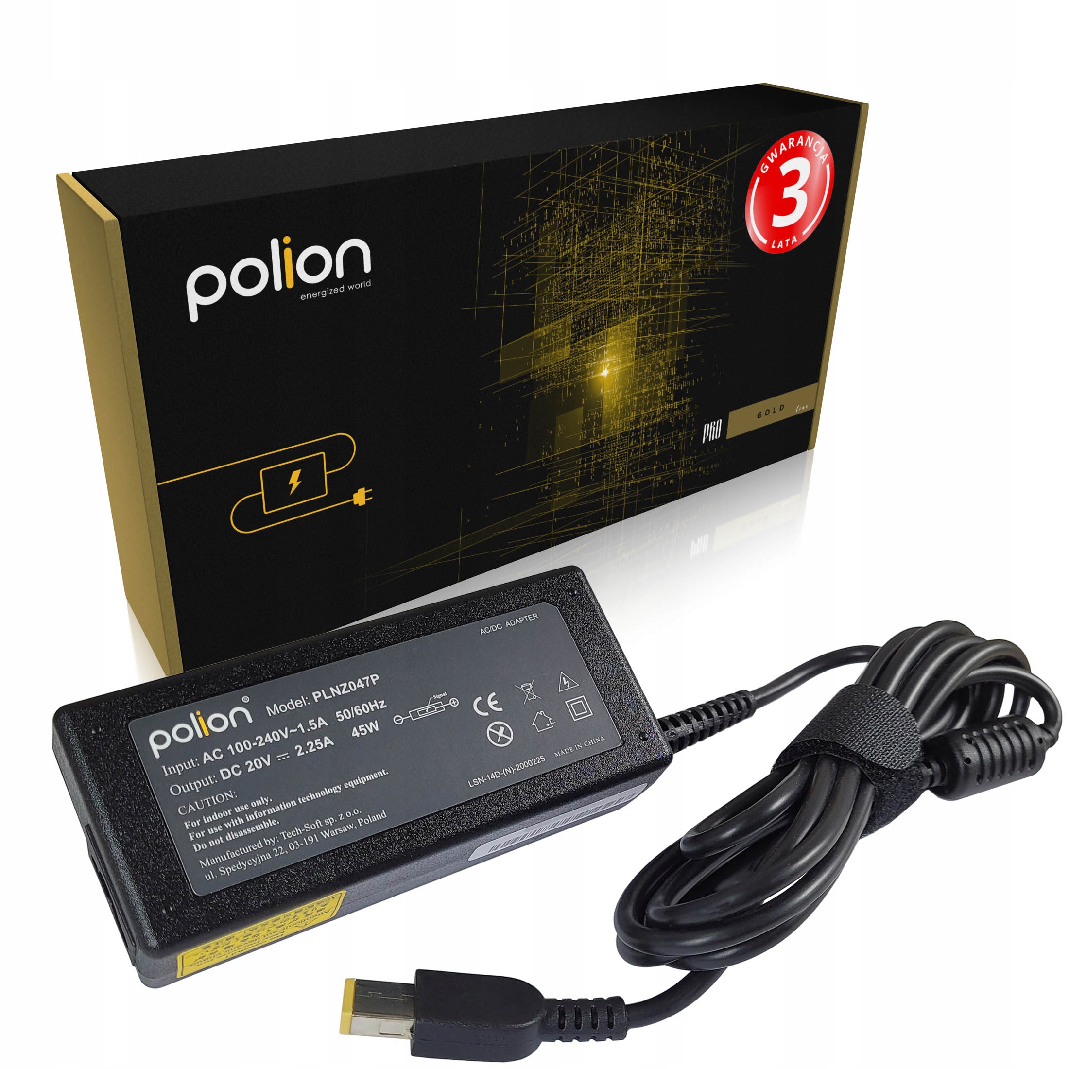 

Ładowarka 45W do Lenovo 20V 2,25A SlimTip