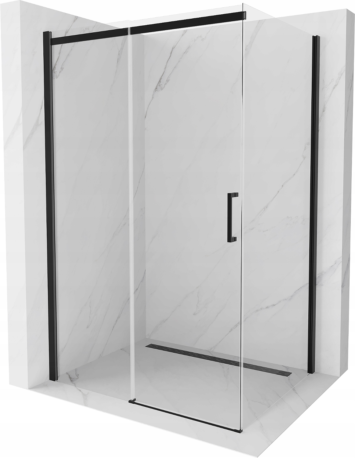 Mexen Omega Kabina Prysznicowa 120 x 100 cm Black