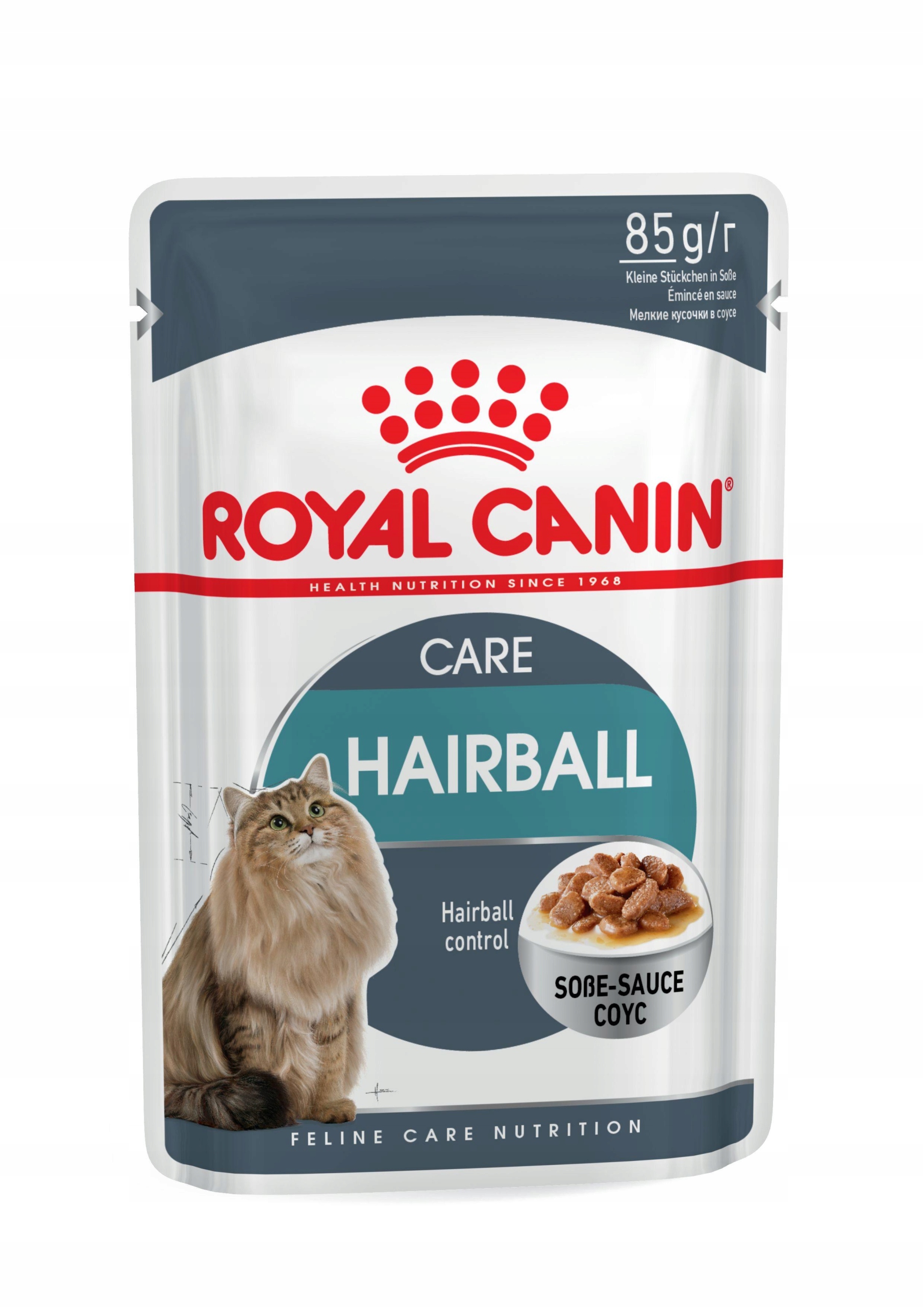 Levně mokré krmivo pro kočky Royal Canin Hairball Care plátky v omáčce 48 x 85 g