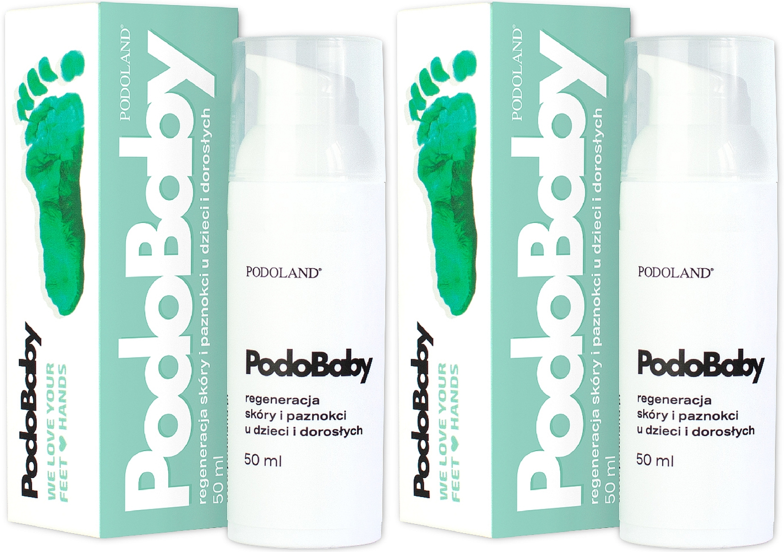 Podoland PodoBaby 50ml krem 2szt skóra paznokcie preparat