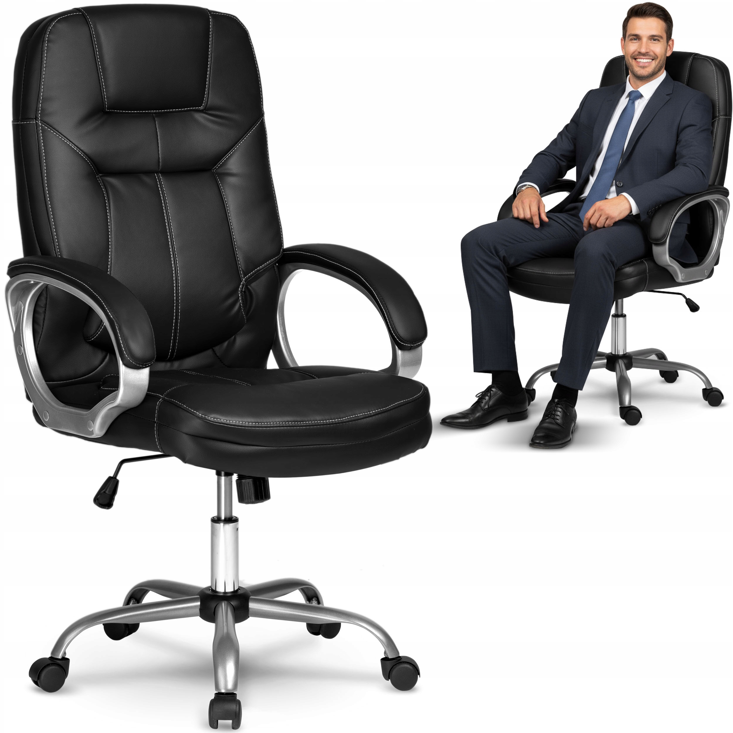 Fotel Biurowy Obrotowy Ergonomiczny Krzesło Biurowe Obrotowe