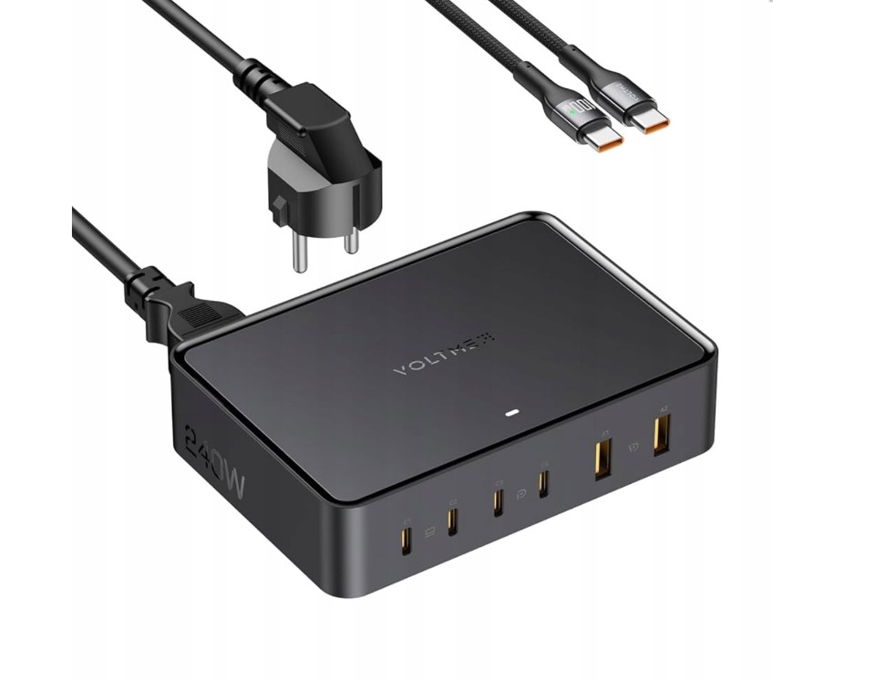 Nabíjačka Voltme Revo 240 PD3.1 Usb-c Usb 6 Portov