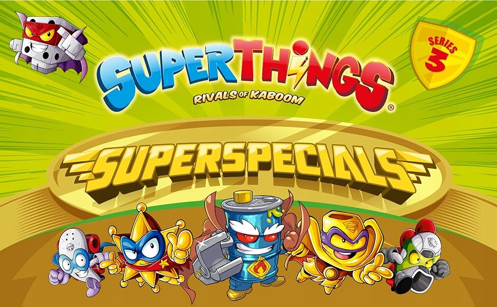 SUPERTHINGS - ZŁOTA PUSZKA SERIA 3 - RIVALS OF KABOOM - SUPER THINGS ZINGS Typ zestaw