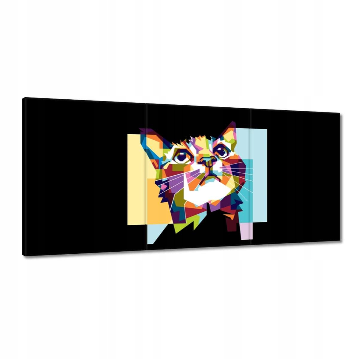 Obrazy 210x100 Abstraktná mačka