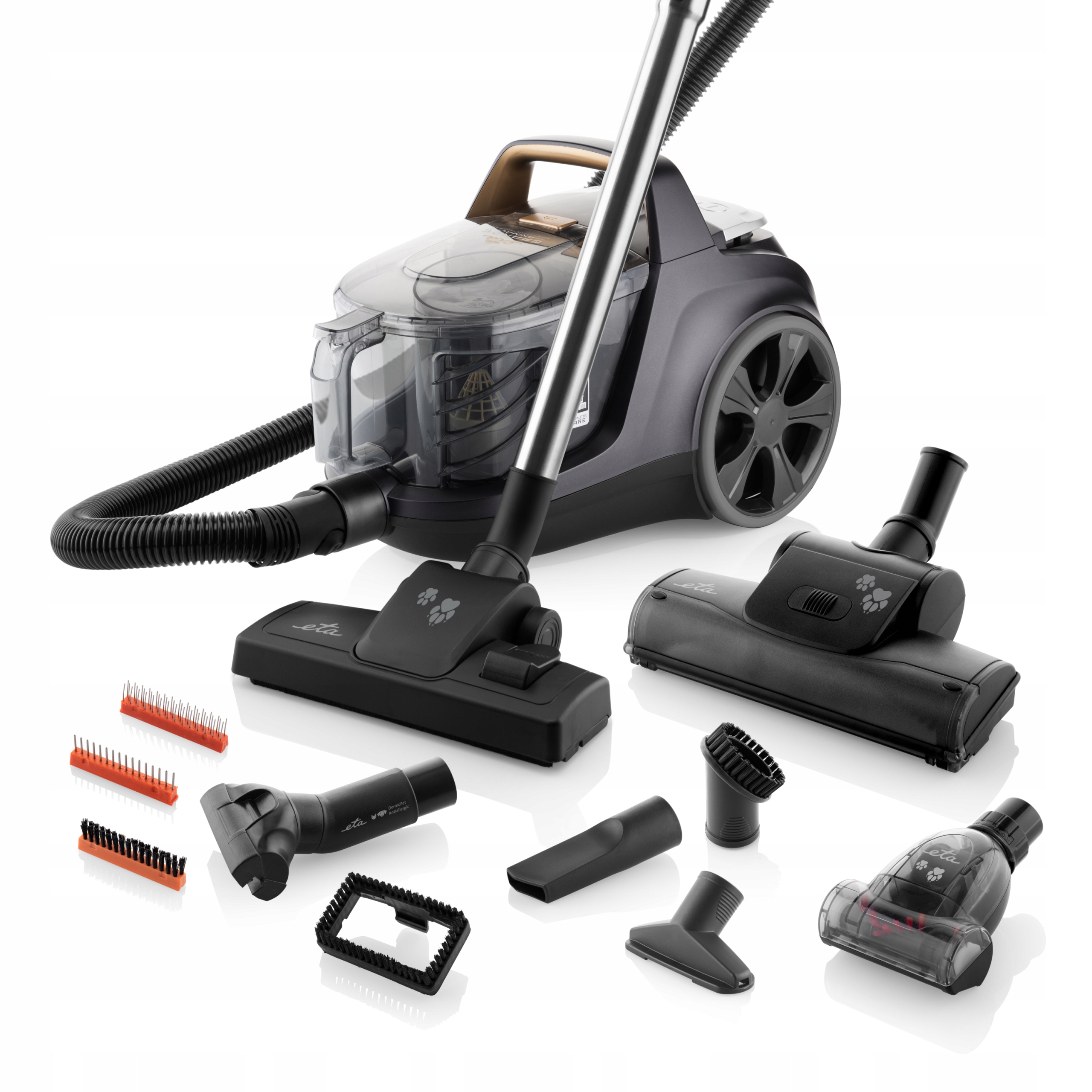 ODKURZACZ BEZWORKOWY GRANDE ANIMAL ECO 850W HEPA Kolor dominujący czarny