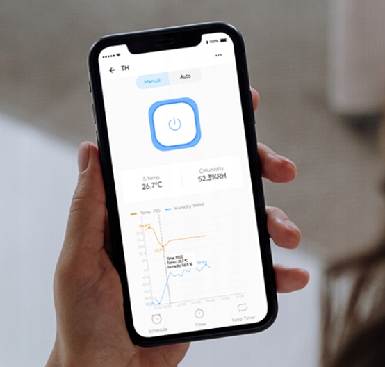 SONOFF PRZEKAŹNIK WiFi POMIAR TEMPERATURY THR320 Komunikacja WiFi