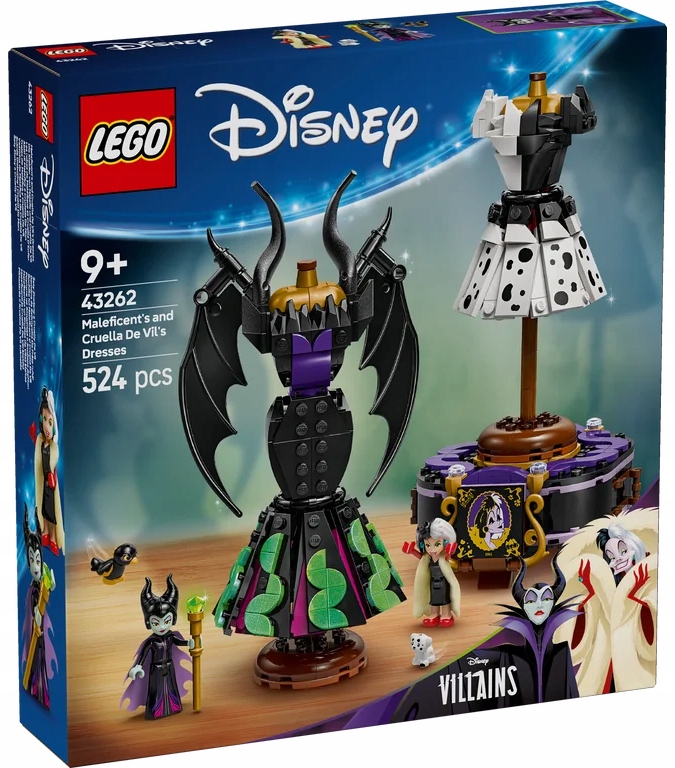 Lego Disney Šaty Čerta A Cruelli De Mon, Sada Kostek 43262
