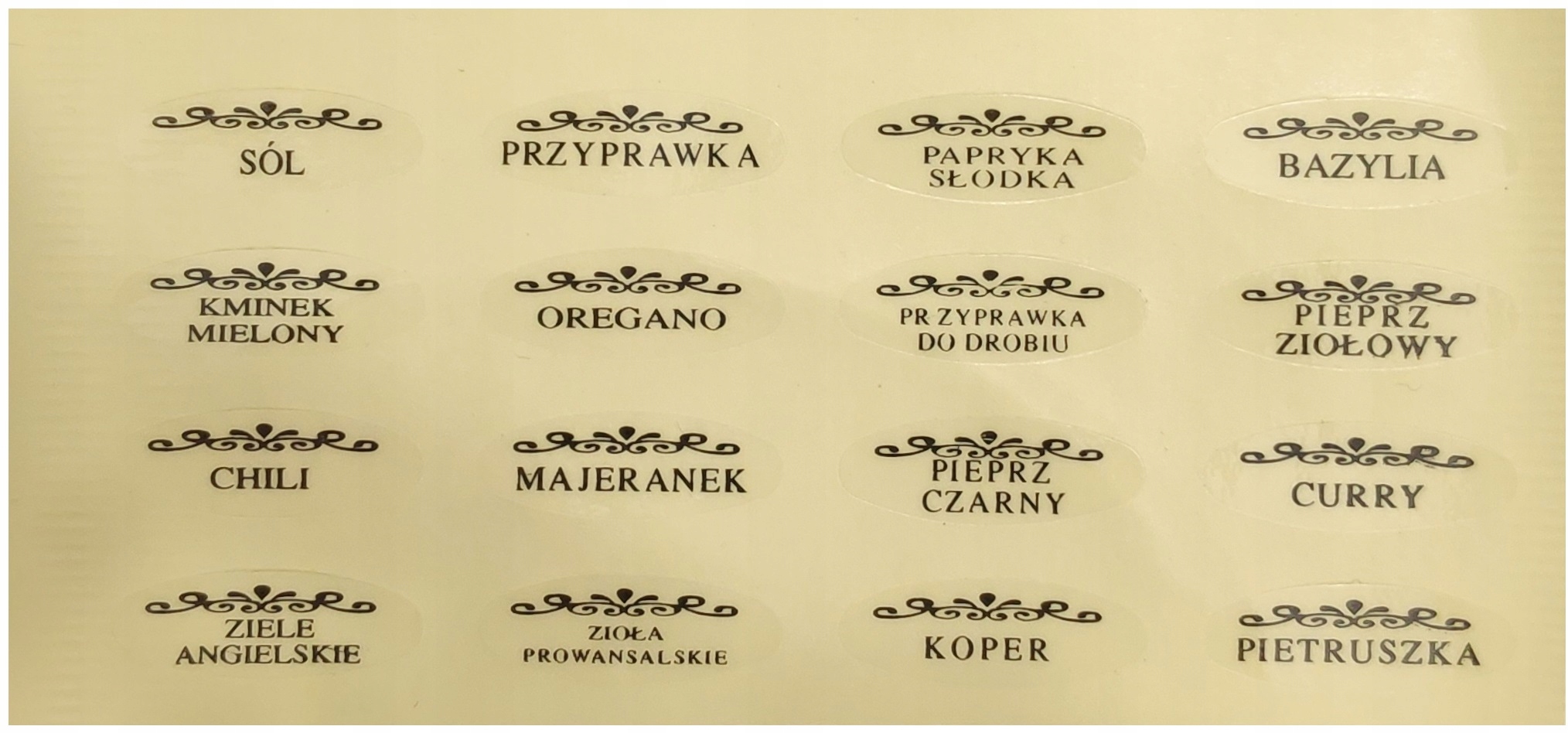 PRZYPRAWNIK STOJAK NA PRZYPRAWY OBROTOWY 20 SŁOIKÓW + NAKLEJKI Pojemność 0.1 l
