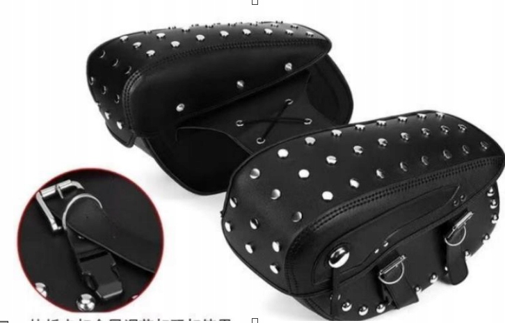 Motocyklové Brašny Kufr Kožené Tašky Komplet Harley Honda Suzuki Kawasaki