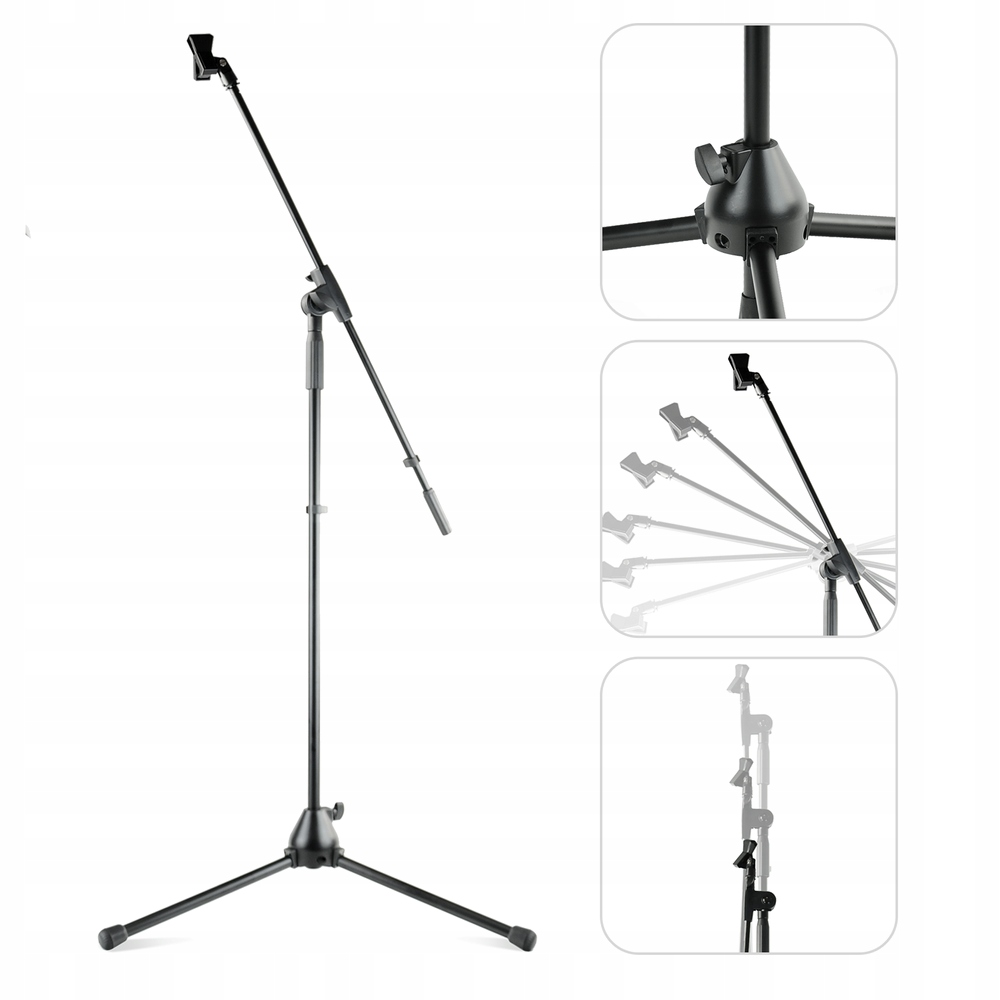 Statyw mikrofonowy z uchwytem SM007T 95- 155cm