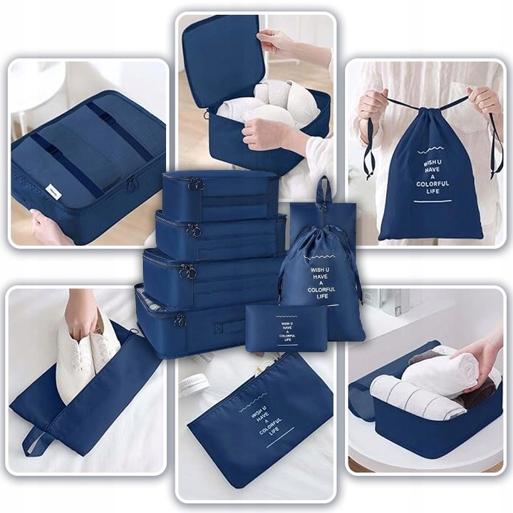 ORGANIZER PODRÓŻNY DO WALIZKI TORBY SZAFY ZESTAW UBRANIA I BUTY Model 2282