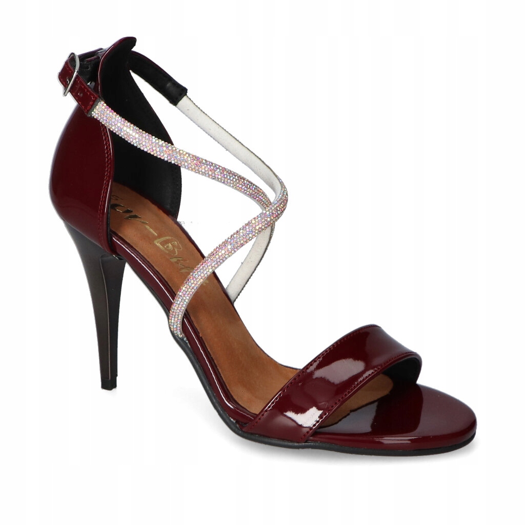 Dámské sandály For-But Bordo Lak 37