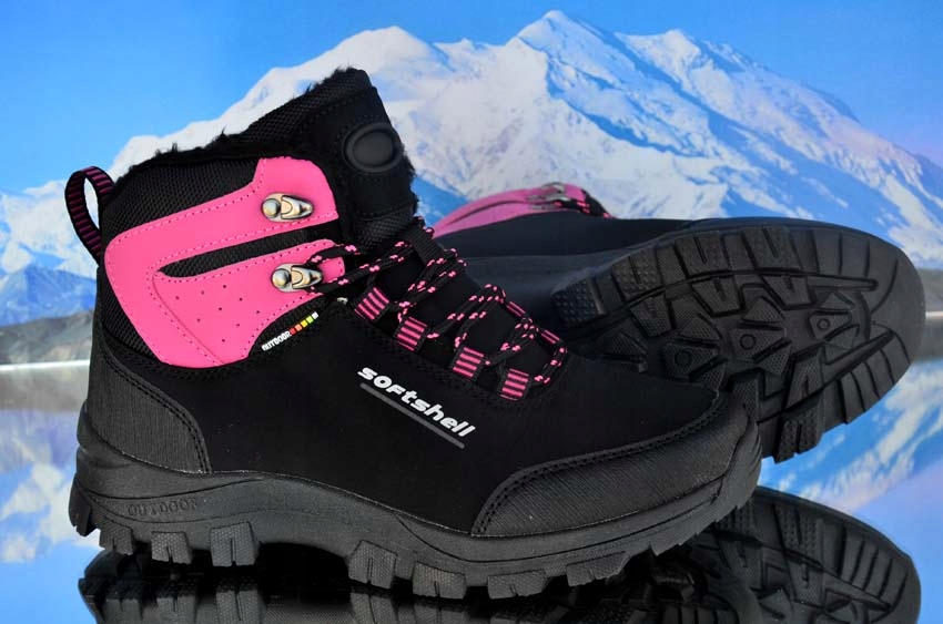 GÓRSKIE ORGINALNE ZIMOWE BUTY TURYSTYCZNE SPORTOWE SOFTSHELL OCIEPLANE HR Kolor wielokolorowy