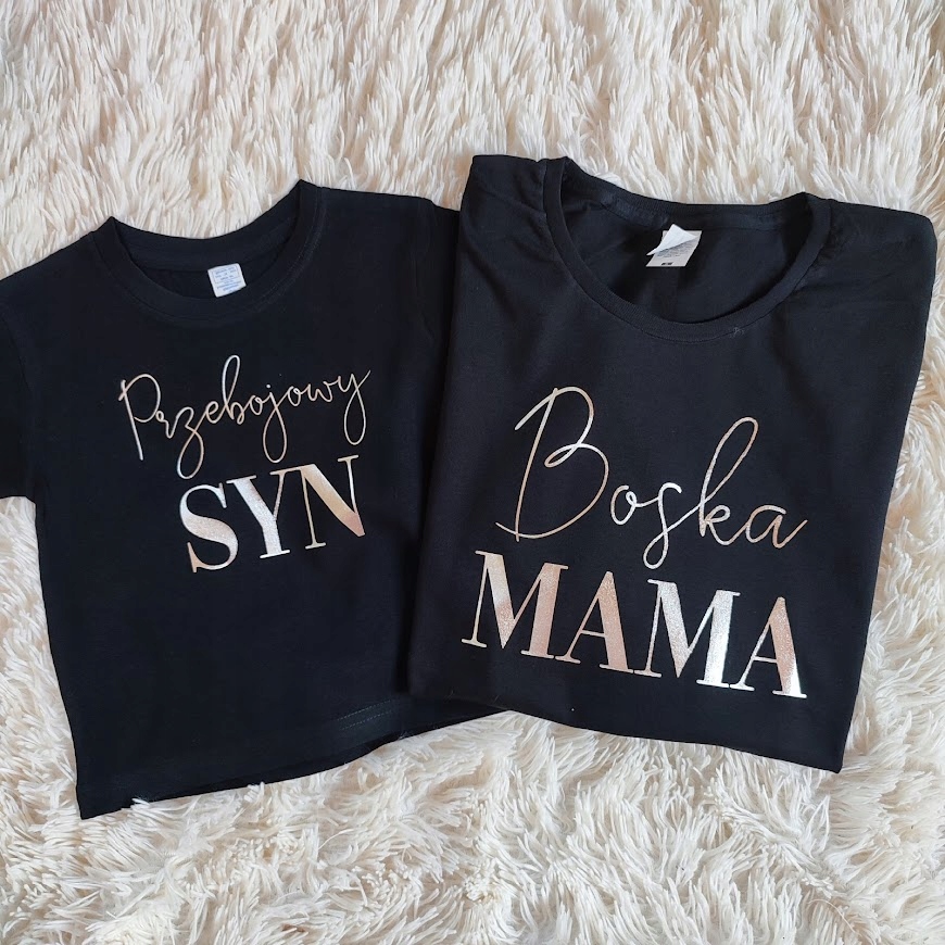 

Zestaw Koszulek Dla Mamy i Syna, Mama Syn Koszulki