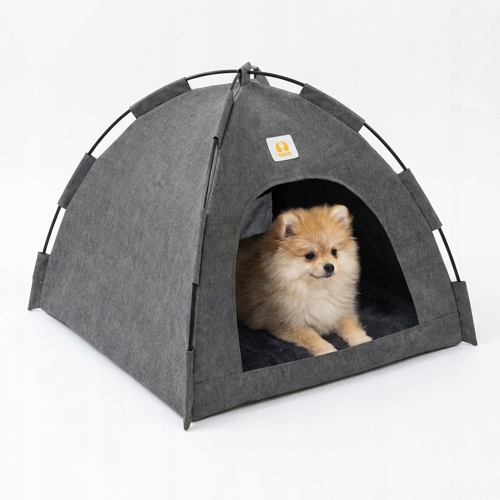 Levně Skládací psí stan, přenosný pelíšek pro psy a kočky, 300D voděodolný