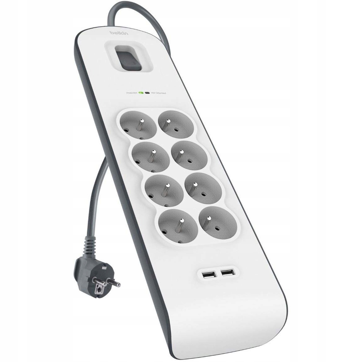 

Belkin Listwa antyprzepięciowa 900J 8xAC 2xUSB