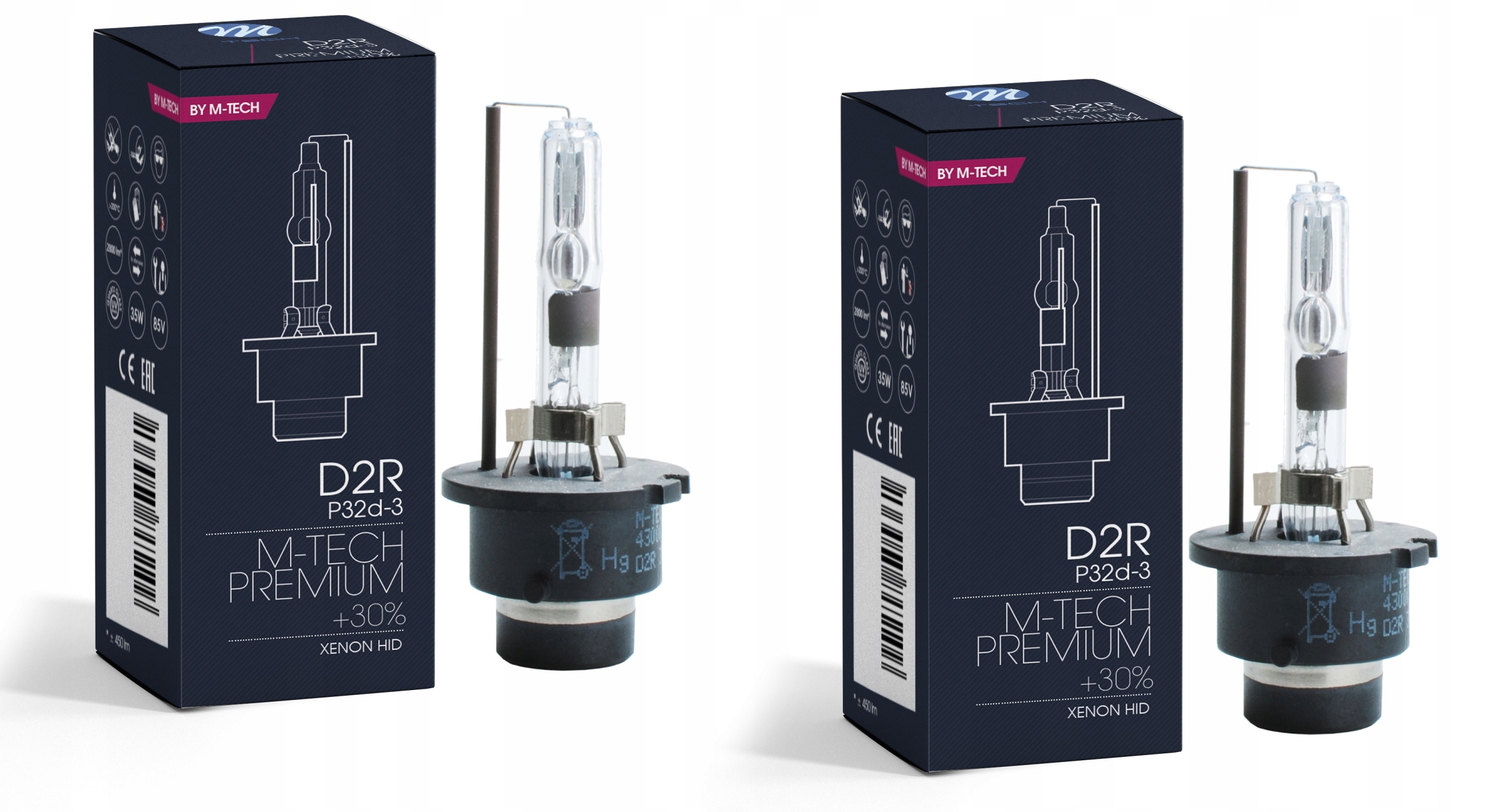 

2x Żarnik D2R +30% 6000K Hid, Xenon, Palnik M-Tech