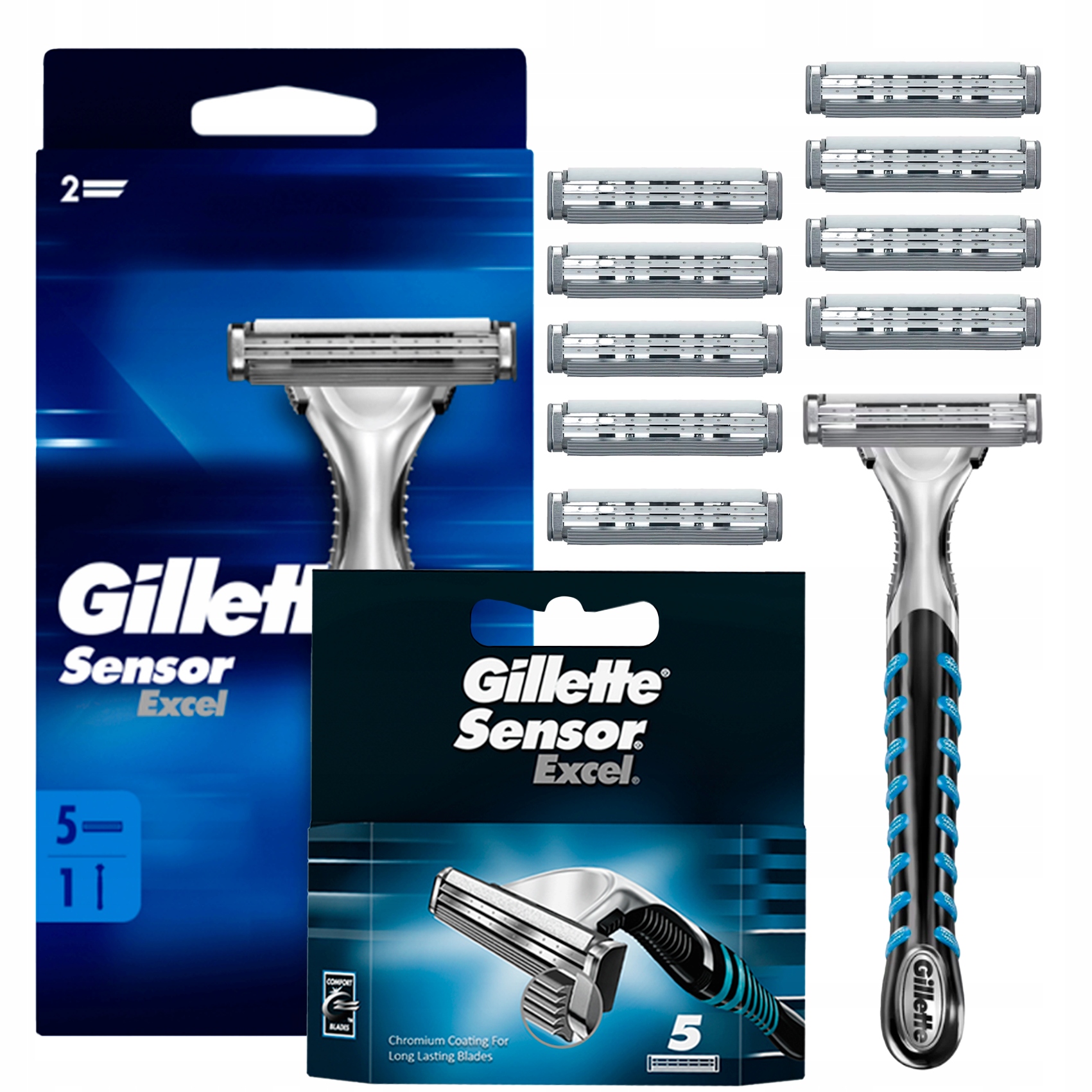 Gillette Sensor Excel náplně do strojku 10 ks strojek