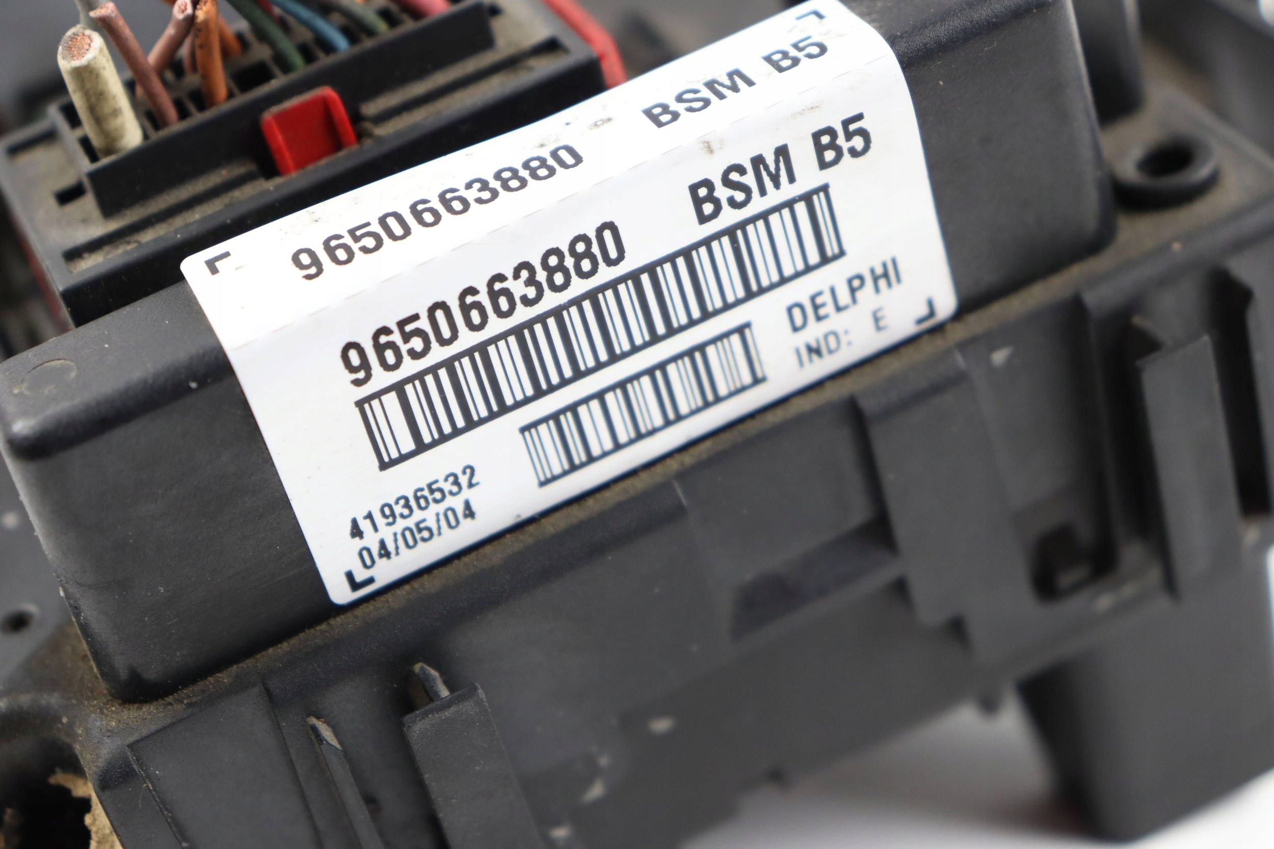 CITROEN PEUGEOT module compartment control unit BSM 9650663880