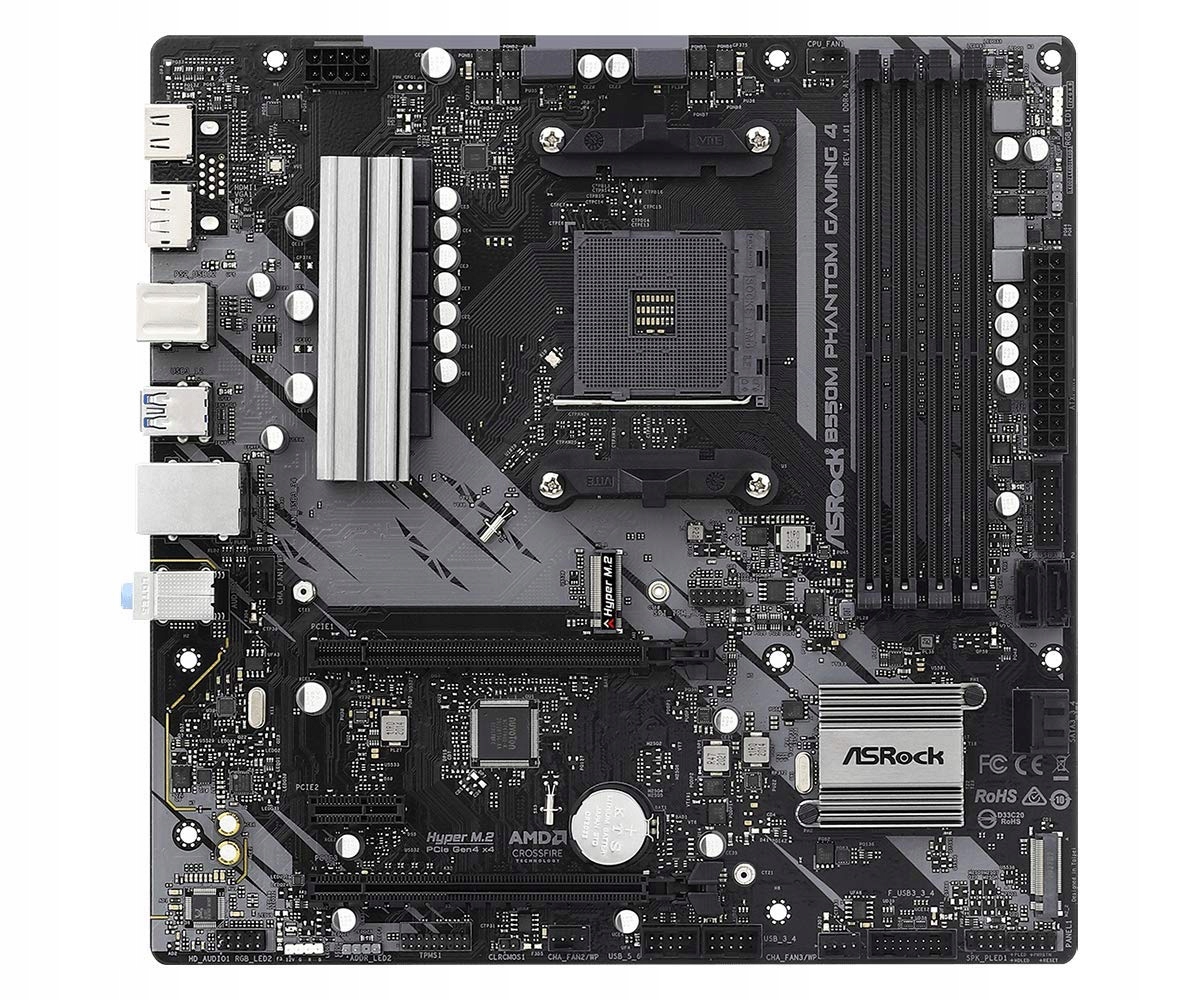 ASROCK B550M Phantom Gaming 4 AM4 MATX DDR4 SATA 6GB/S M2 USB 3.2 — miniatura 8