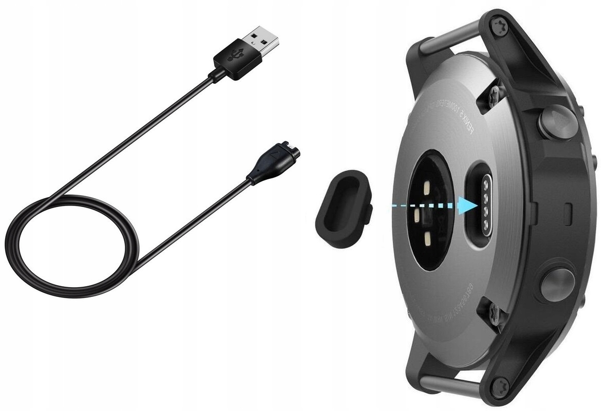 

Kabel Usb + Zaślepka / Garmin Fenix 5 / 5 Plus