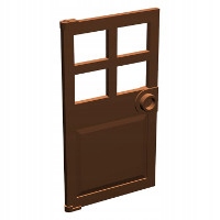 

Lego Drzwi 1x4x6 60623 6103769 Red Brown 1sz N