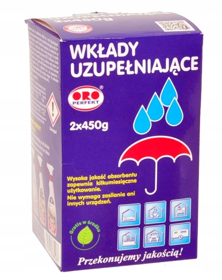 

Oro Pochłaniacz Wilgoci, Wkłady Uzupeł 2X450