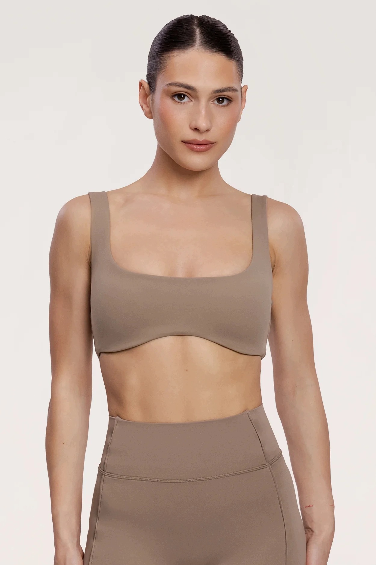 Gym Glamour Podprsenka pilates era warm beige vel. XL