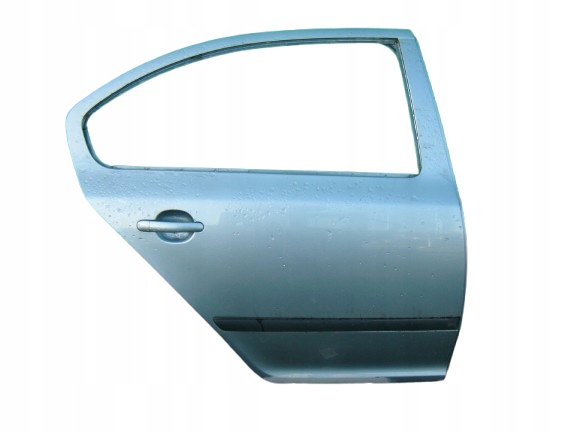 SKODA OCTAVIA 2 II 4D 5D 04-13 DRZWI PRAWE TYLNE + KLAMKA + LISTWA - ŁADNE