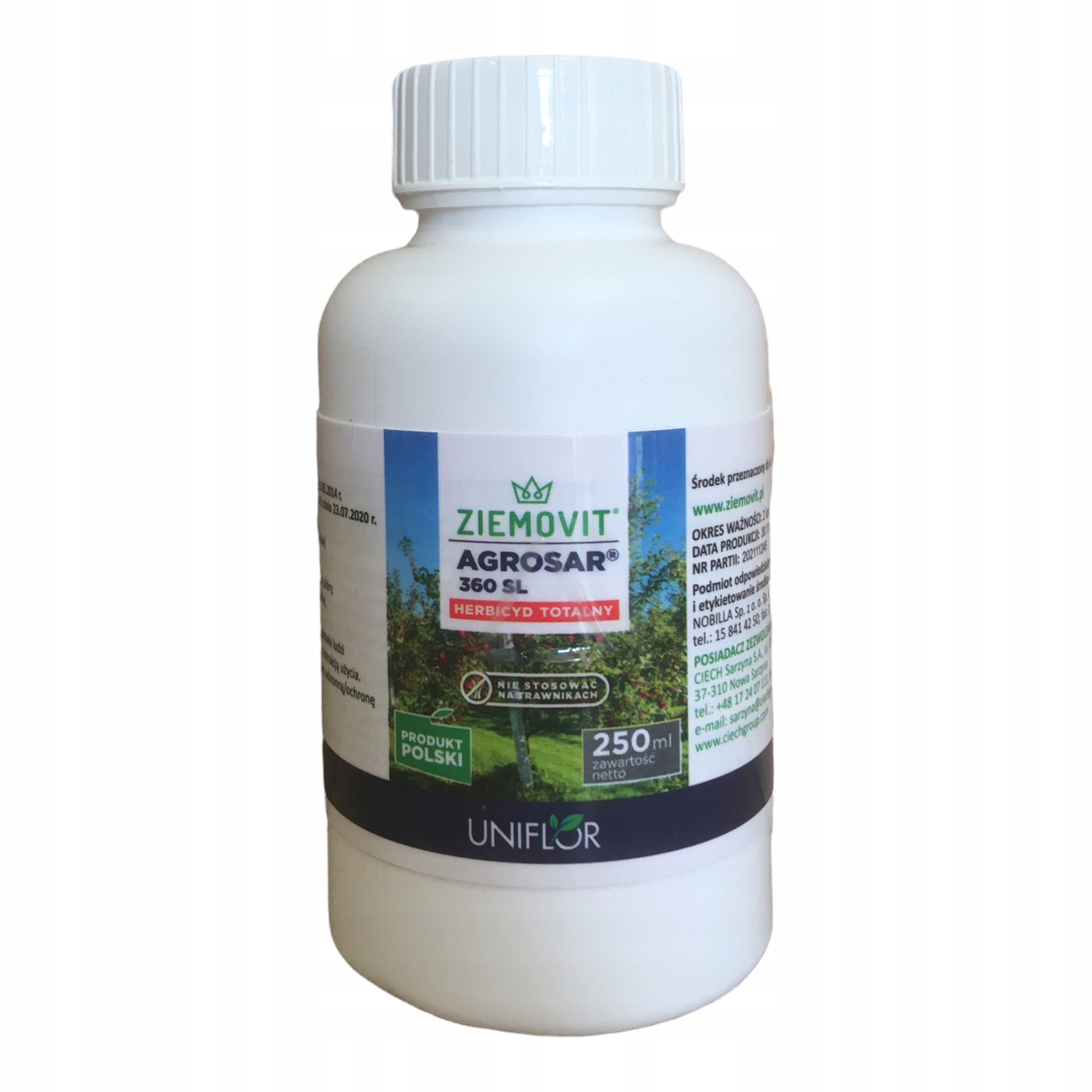 

Agrosar 360SL 250ml chwastobójczy Ziemovit