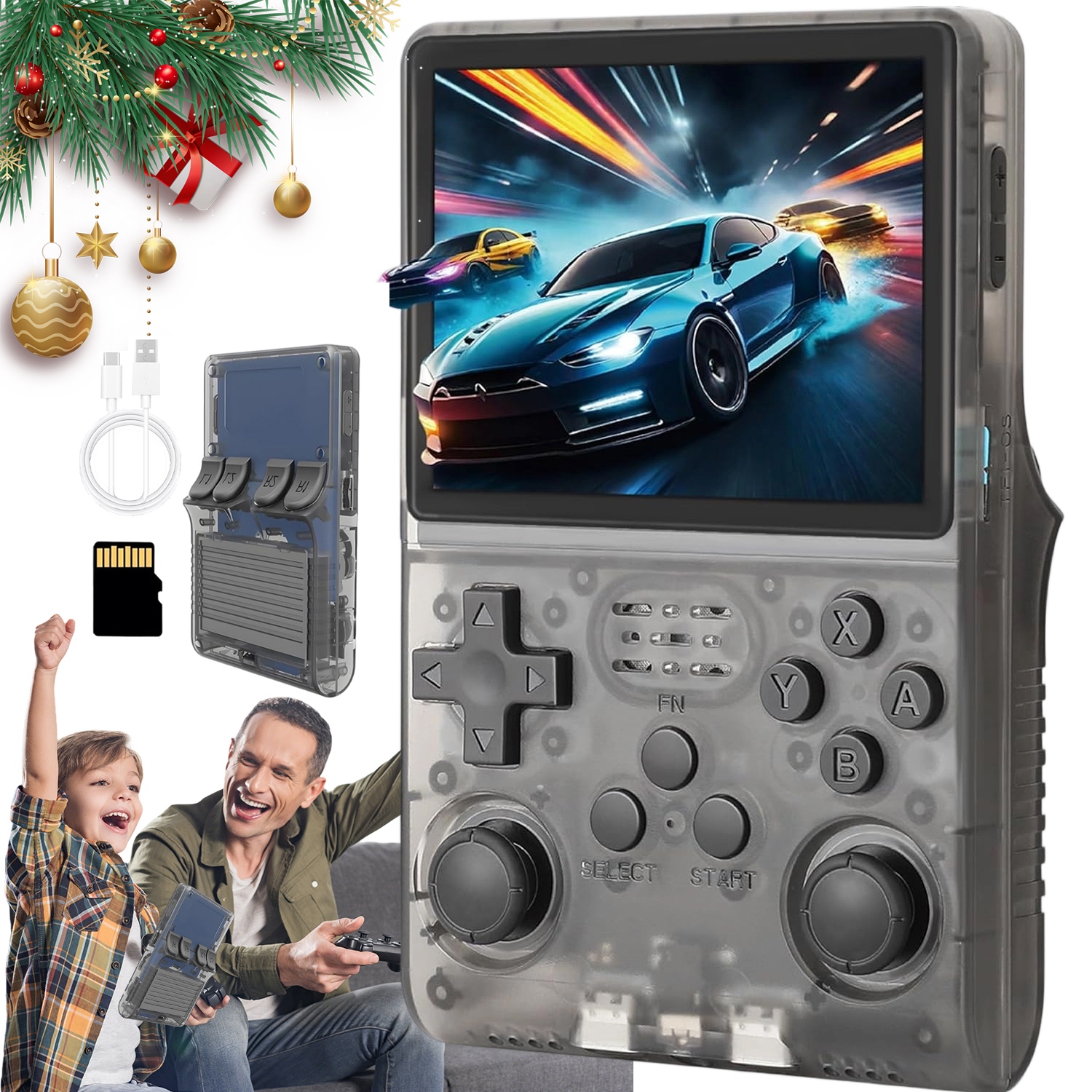 Przenośny Konsola Do Gier Retro 3.5'' 640X480 256GB Dżojstiki Dual