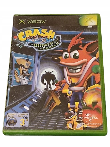 XBOX CRASH BANDICOOT WRATH OF CORTEX X BOX CLASSIC