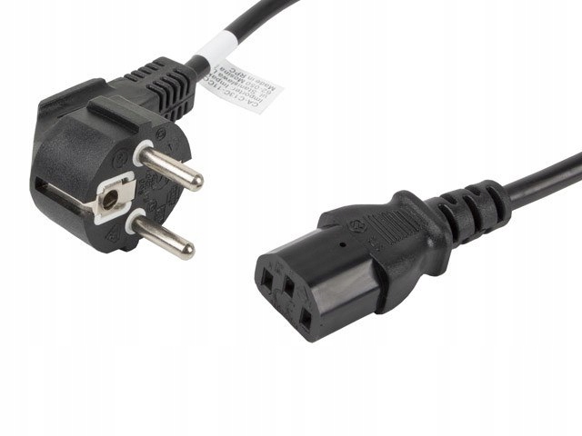 Kabel Lanberg CA-C13C-11CC-0018-BK (C13 Iec C13 Iec 320 C13 F Schuko