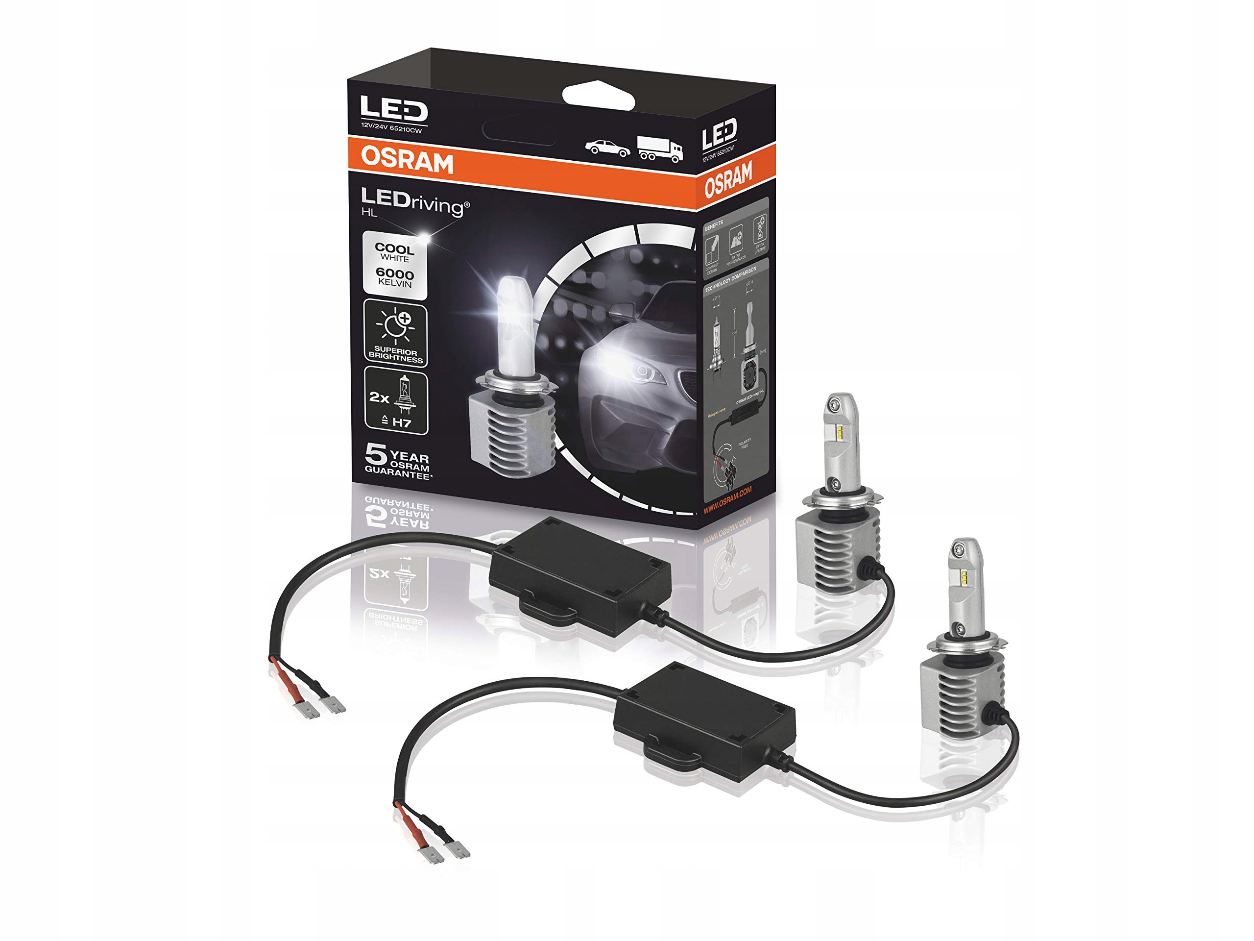 Žiarovky Osram Led H7 14 W 2 ks