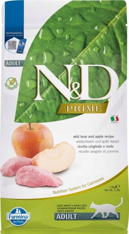 N&d Prime Cat Boar & Apple 1,5KG karma dla kotów dziczyzna