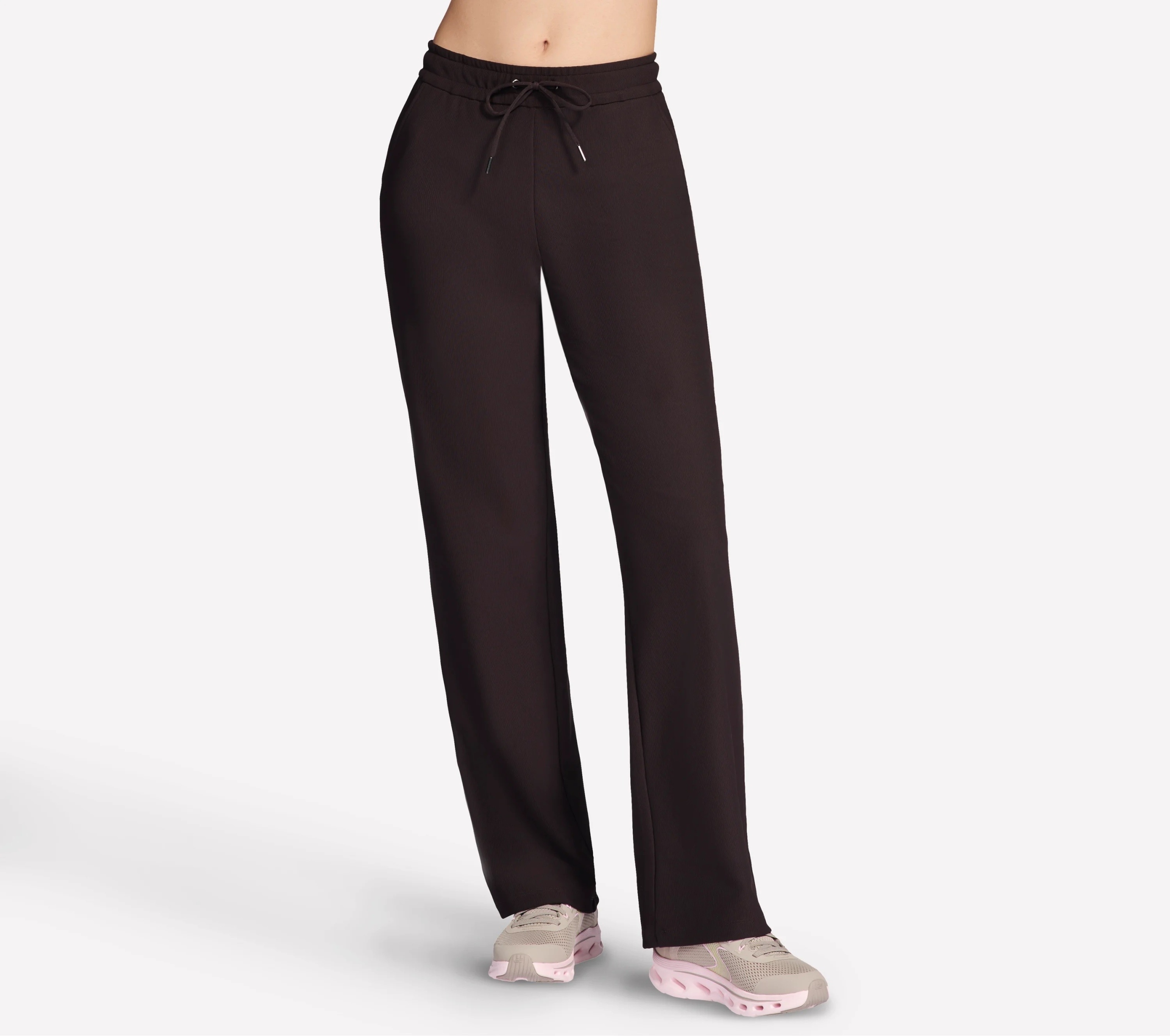 Dámské kalhoty Skechers Go Luxe Rib Pant hnědé PT103 Chbk