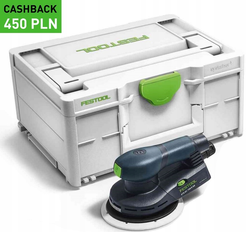 Szlifierka mimośr. Festool Ets Ec 150/5 EQ-Plus Cash Back 450 Pln