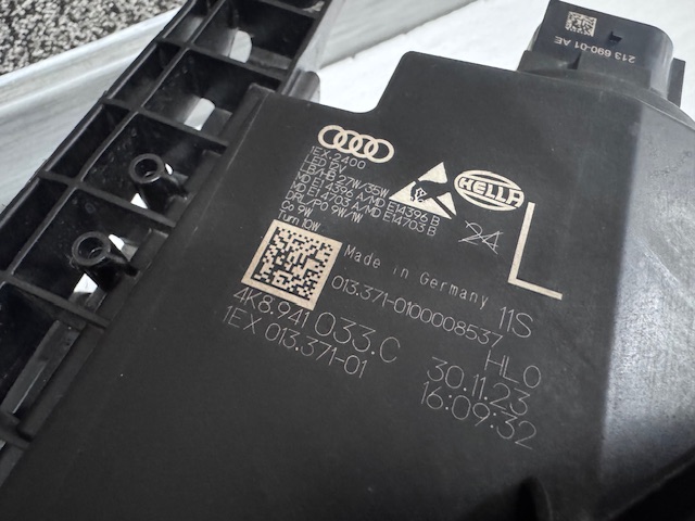 light left Audi A7 4K Full Led 2024 complete