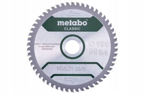 Metabo Pila Kotoučová Multi Cut 190x30 54Z Fz/tz 5° Laminát Tenké Profily