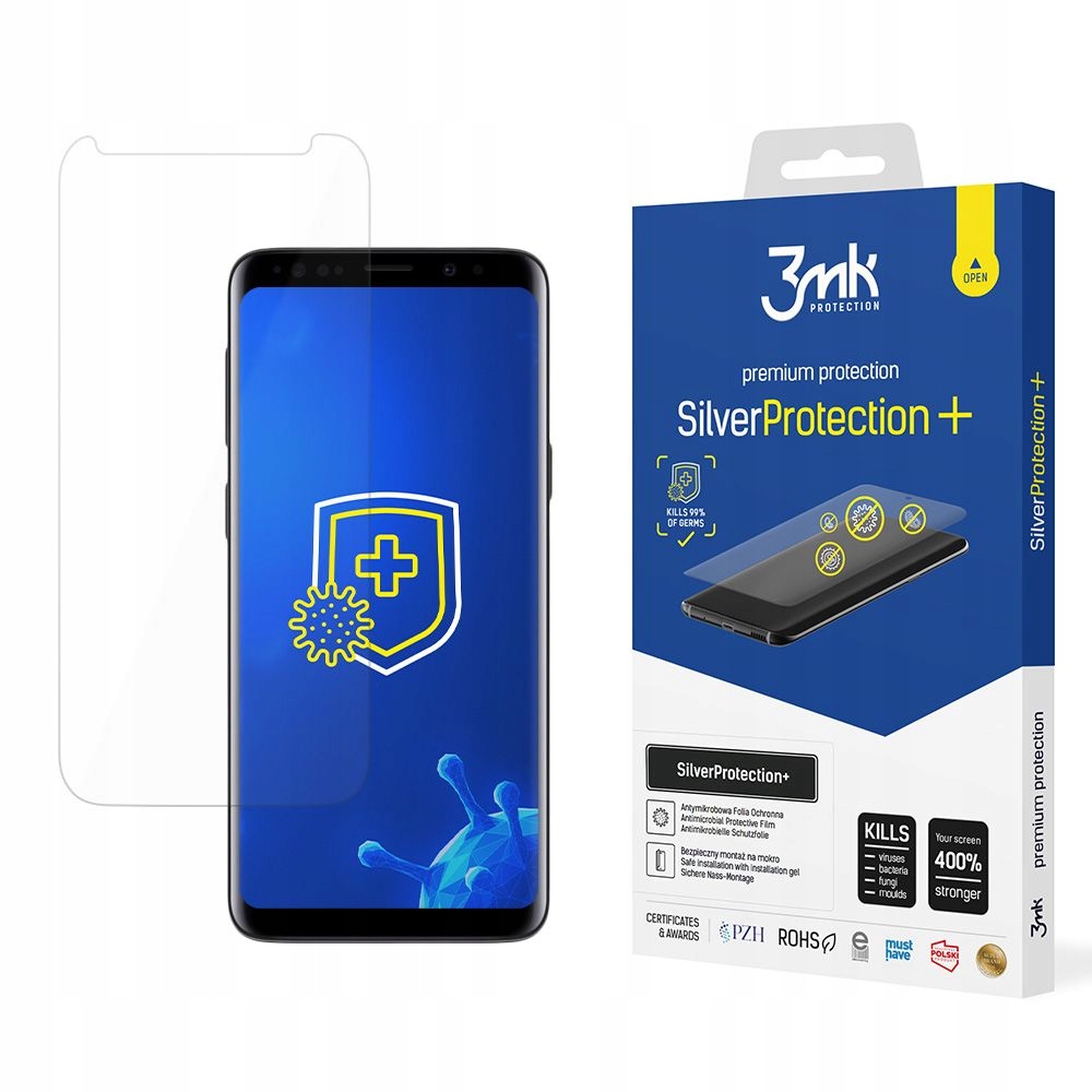 Folia ochronna do Samsung Galaxy S9, na ekran, 3mk SilverProtection+