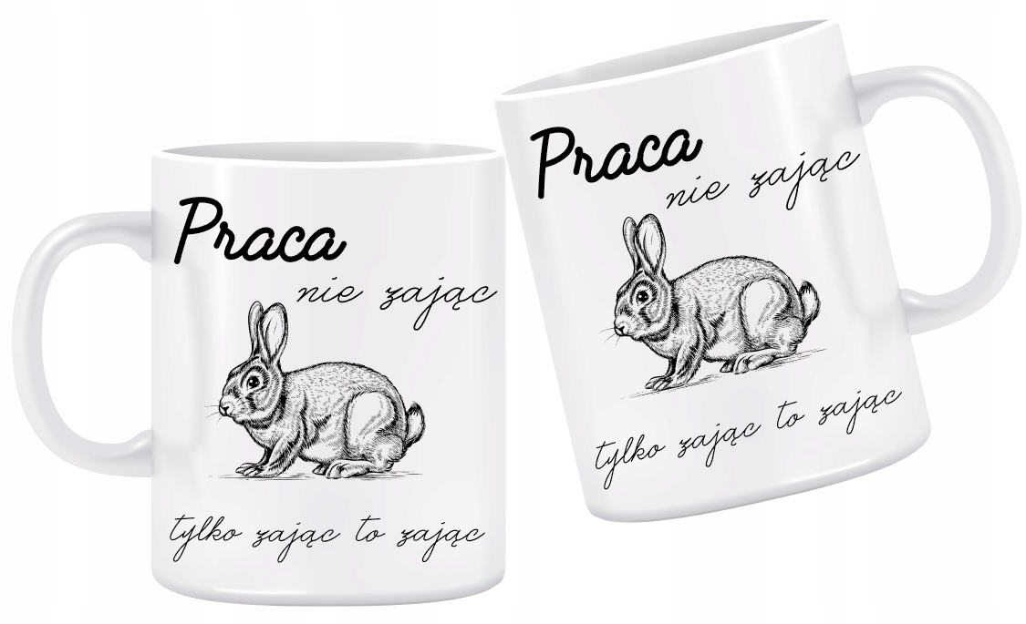 

Kubek Praca Nie Zając 330ml kartonik