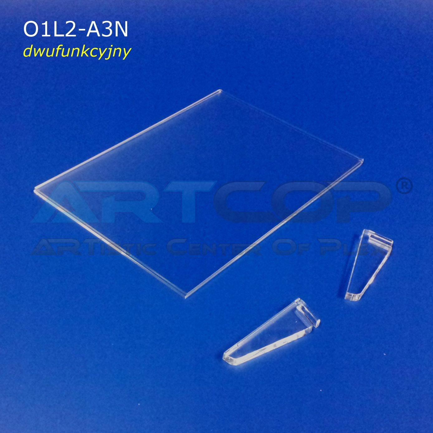 A3 PION - Stojak, Ramka Antyrama, Koszulka z Plexi Marka Artcop