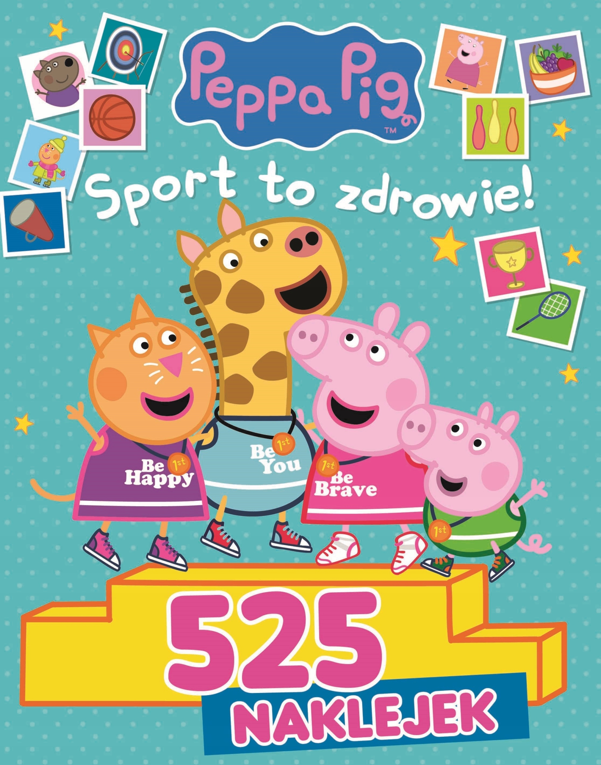 

Świnka Peppa 525 naklejek Naklejki Sport To Zdrowi