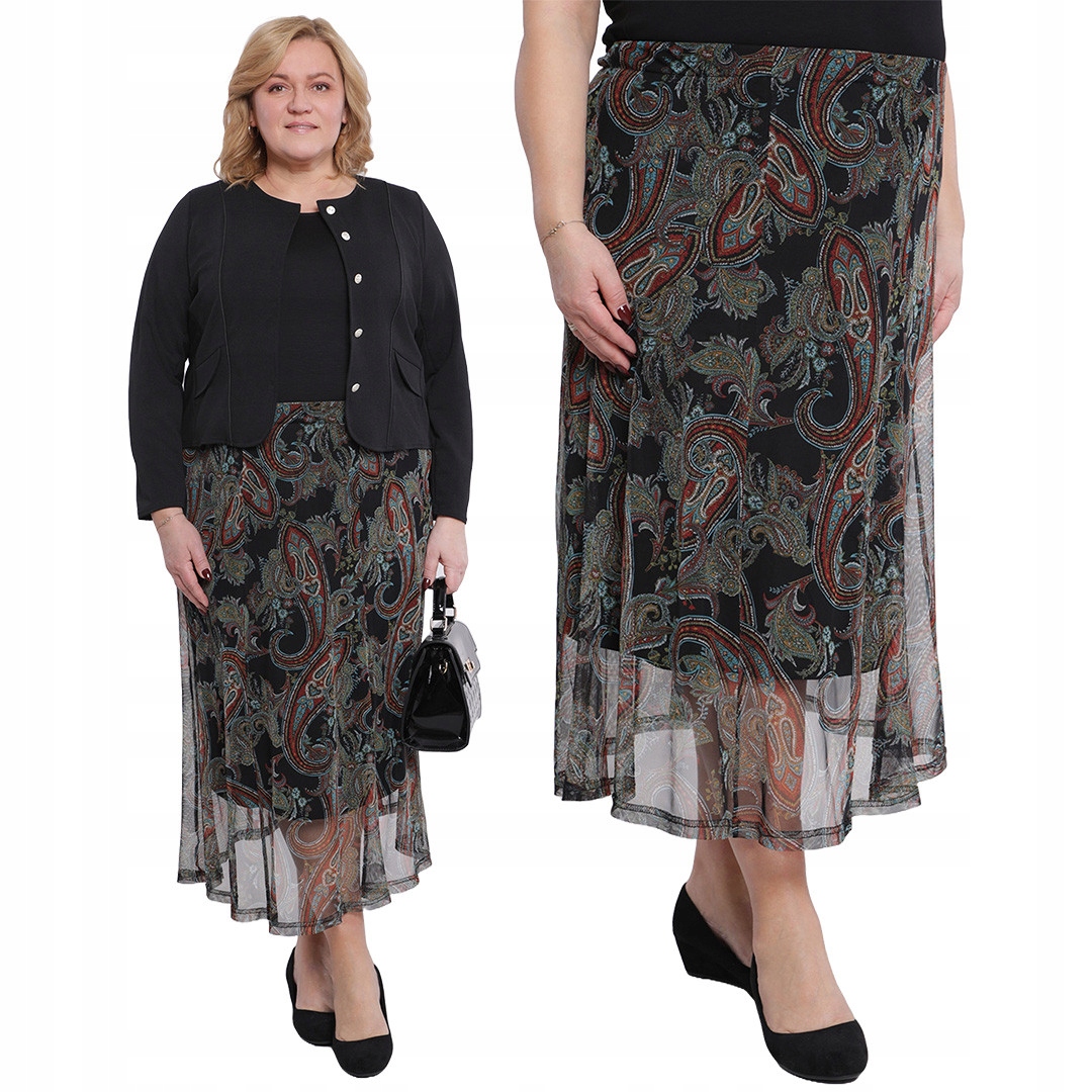 Sukně s vícebarevným tureckým vzorem 60