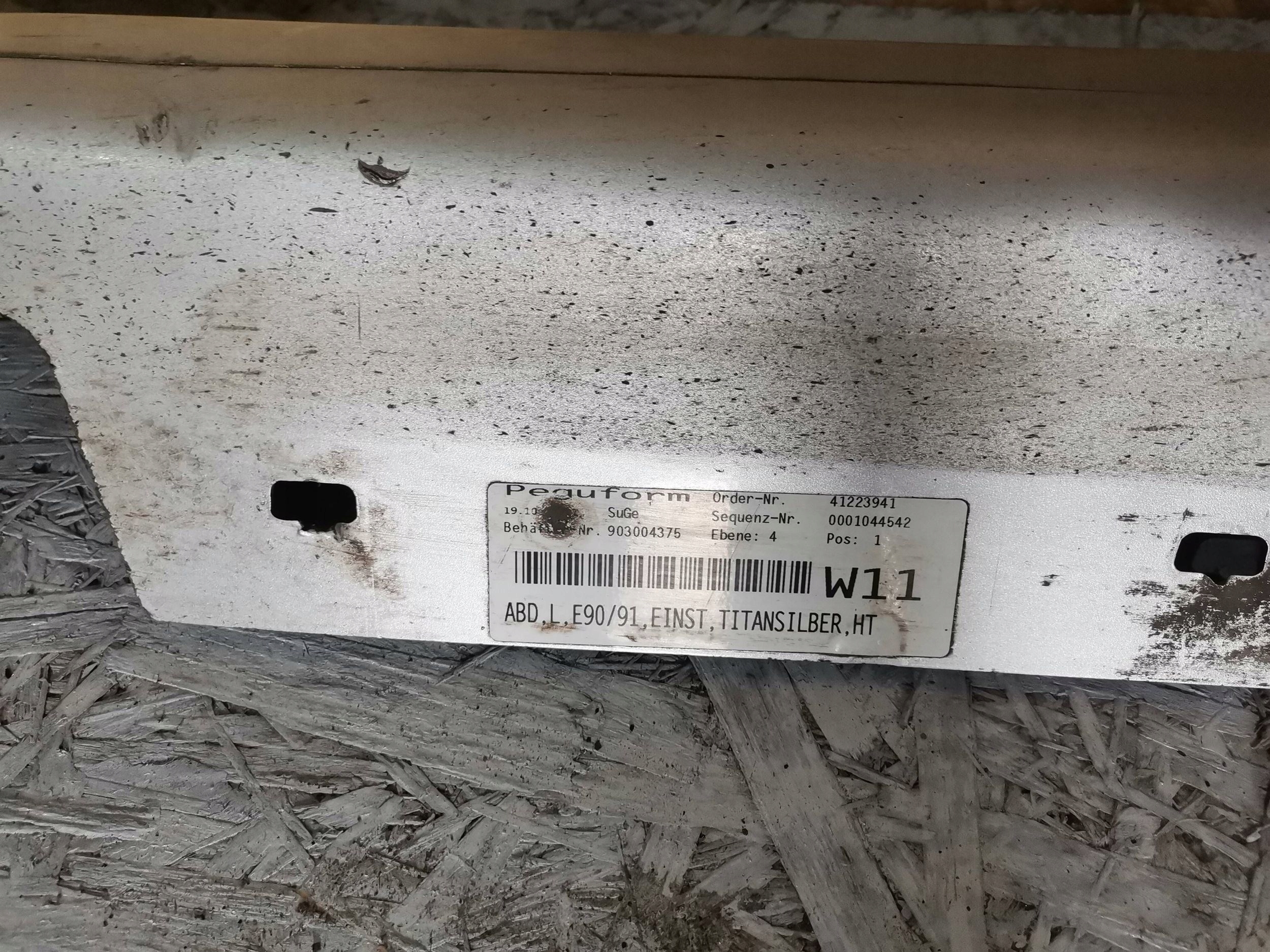cap threshold left BMW 3 E90 E91 7202651
